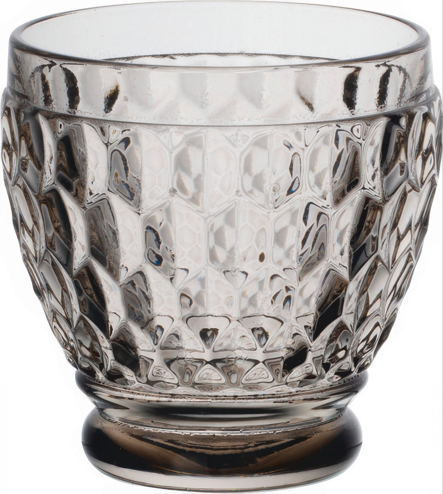 Villeroy & Boch Schnapsglas Boston Coloured, Kristallglas, Spülmaschinengeeignet, Grau, Boston, H: 6.3cm