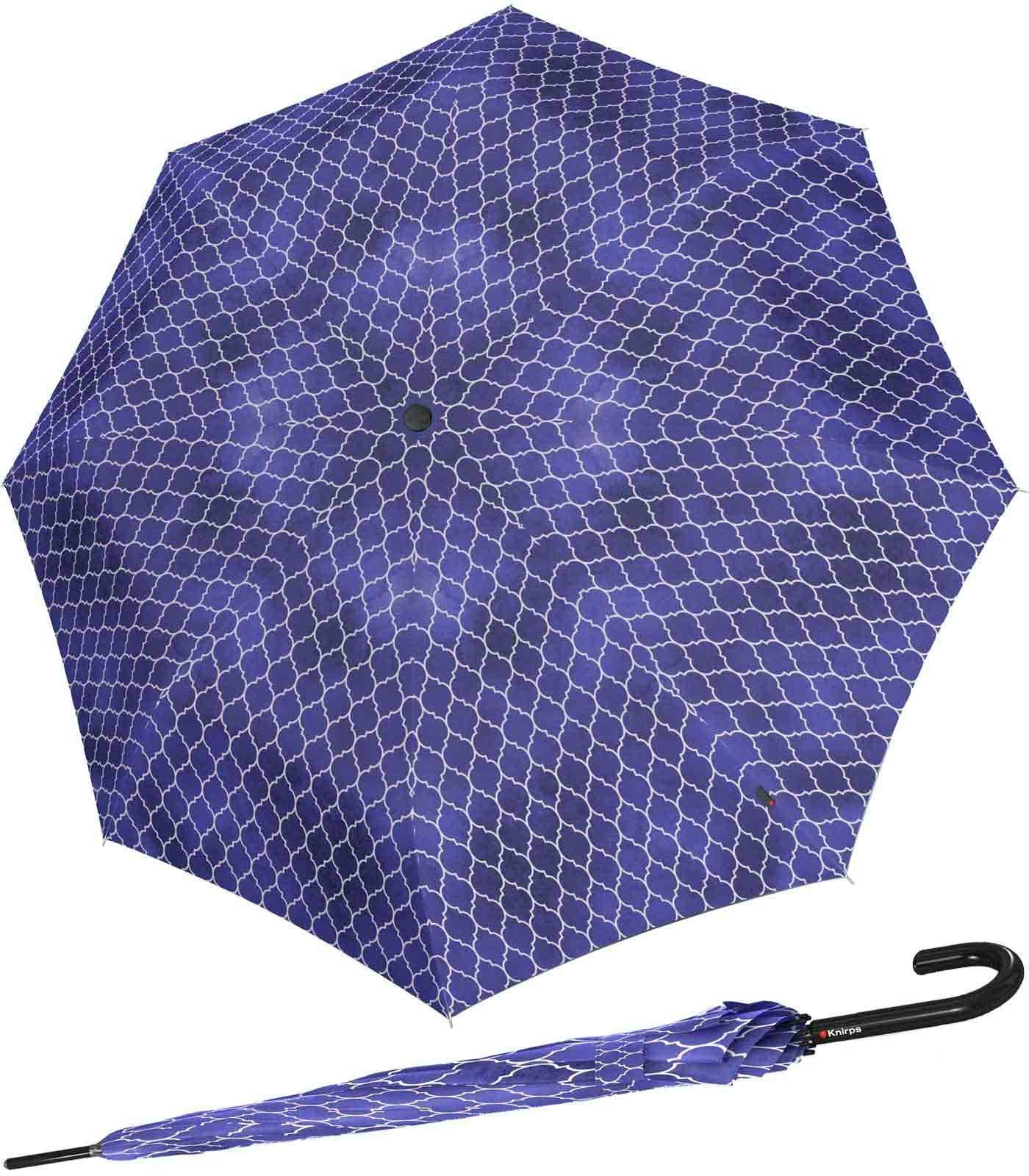 Knirps® Langregenschirm Damen T.760 Auf-Automatik UV-Schutz - Regenerate, groß und stabil blau