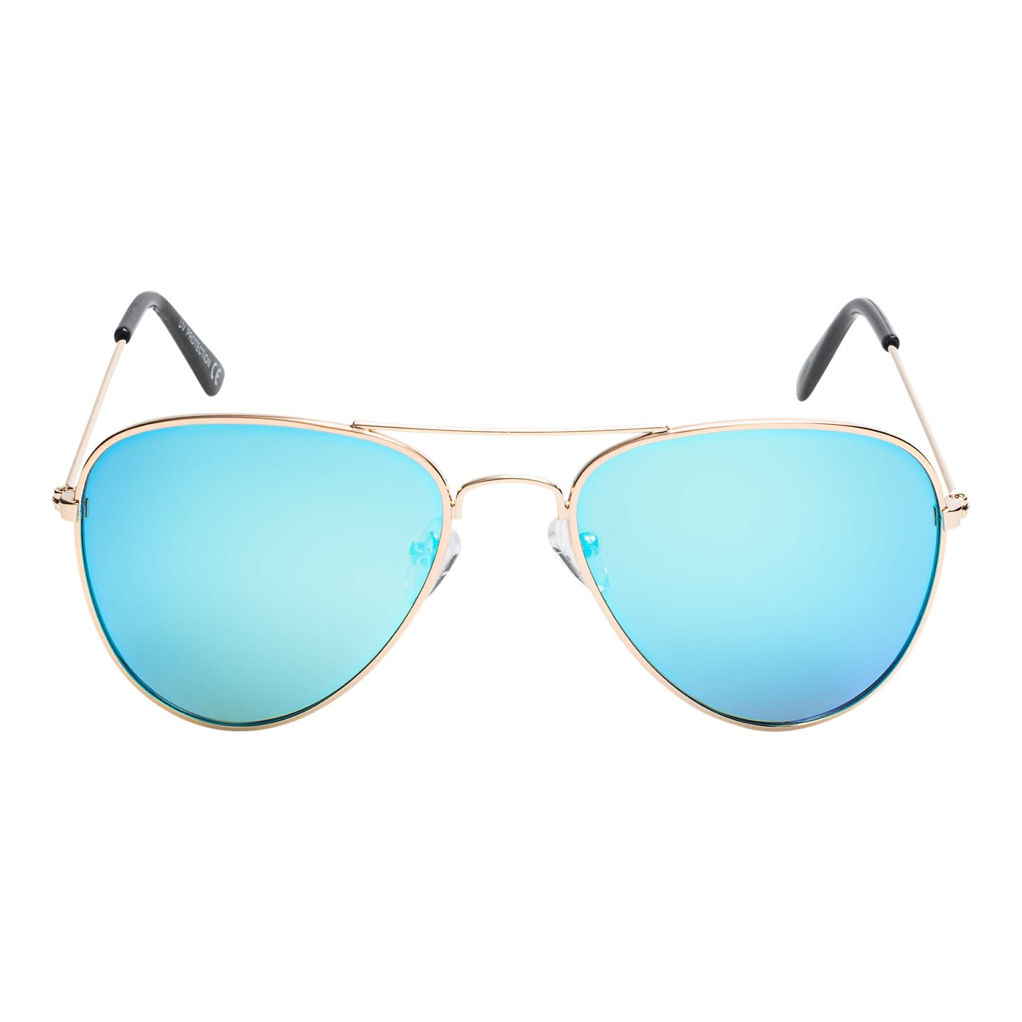 BEZLIT Eyewear Pilotenbrille Jungen Mädchen Kinder Sonnenbrille Blau-Gold polarisierten Designer mit Linsen (1-St)
