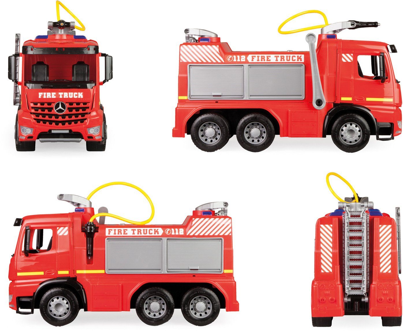 Lena® Spielzeug-Feuerwehr Giga Trucks, Aufsitz-Feuerwehr Arocs, Made in Europe