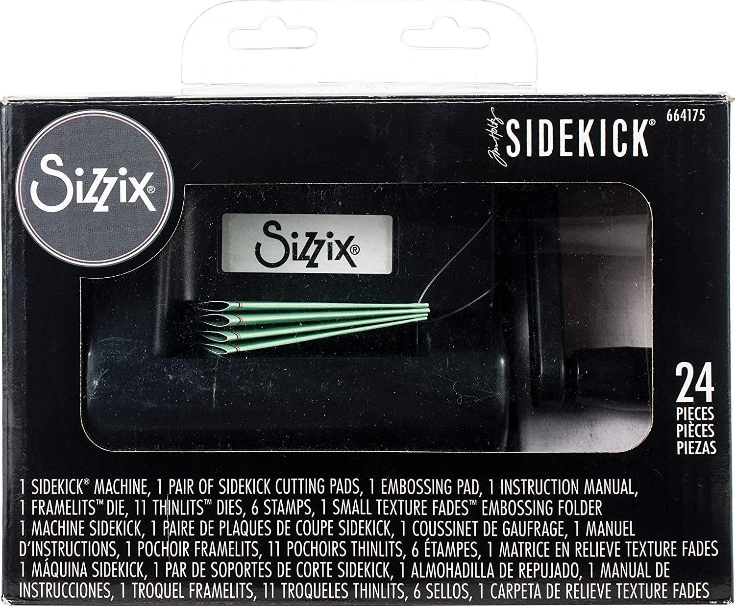 Sizzix Motivstanzer Sizzix Sidekick Starter Kit - Stanzmaschine 664175 (24-teilig)