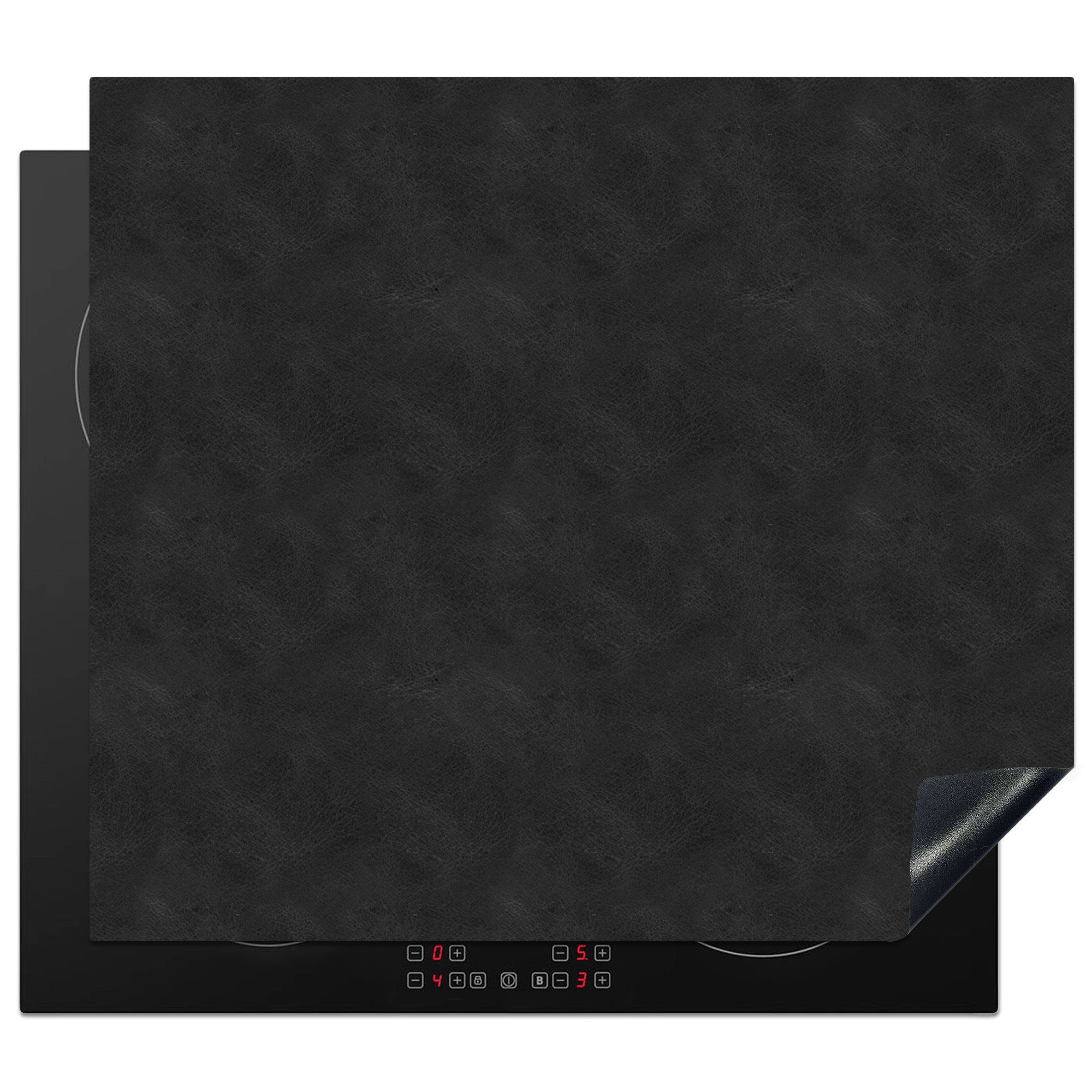 MuchoWow Herdblende-/Abdeckplatte Leder - Textur - Tierhaut, Vinyl, (1 tlg), 59x51 cm, Induktionsschutz, Induktionskochfeld, Ceranfeldabdeckung