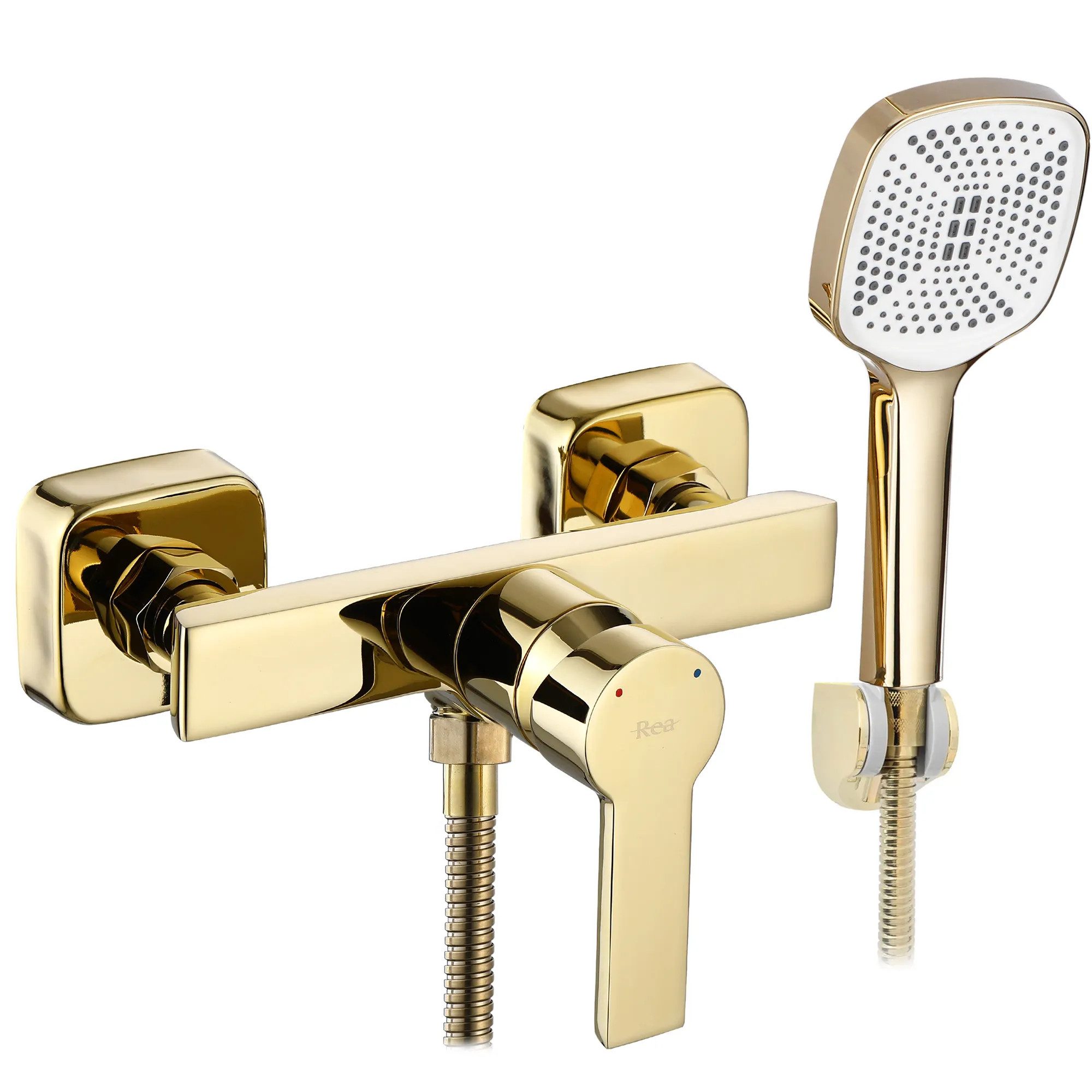 wohnwerk.idee Duscharmatur Einhebelmischer für Dusche mit Handbrause – modernes Design fürs Bad