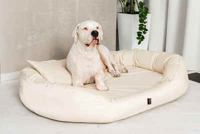 tierlando® Tierbett tierlando® Orthopädisches Hundebett SAMMY, Robuster Polyester, Dicke, Dicke Umrandung zur bequemen Kopfablage