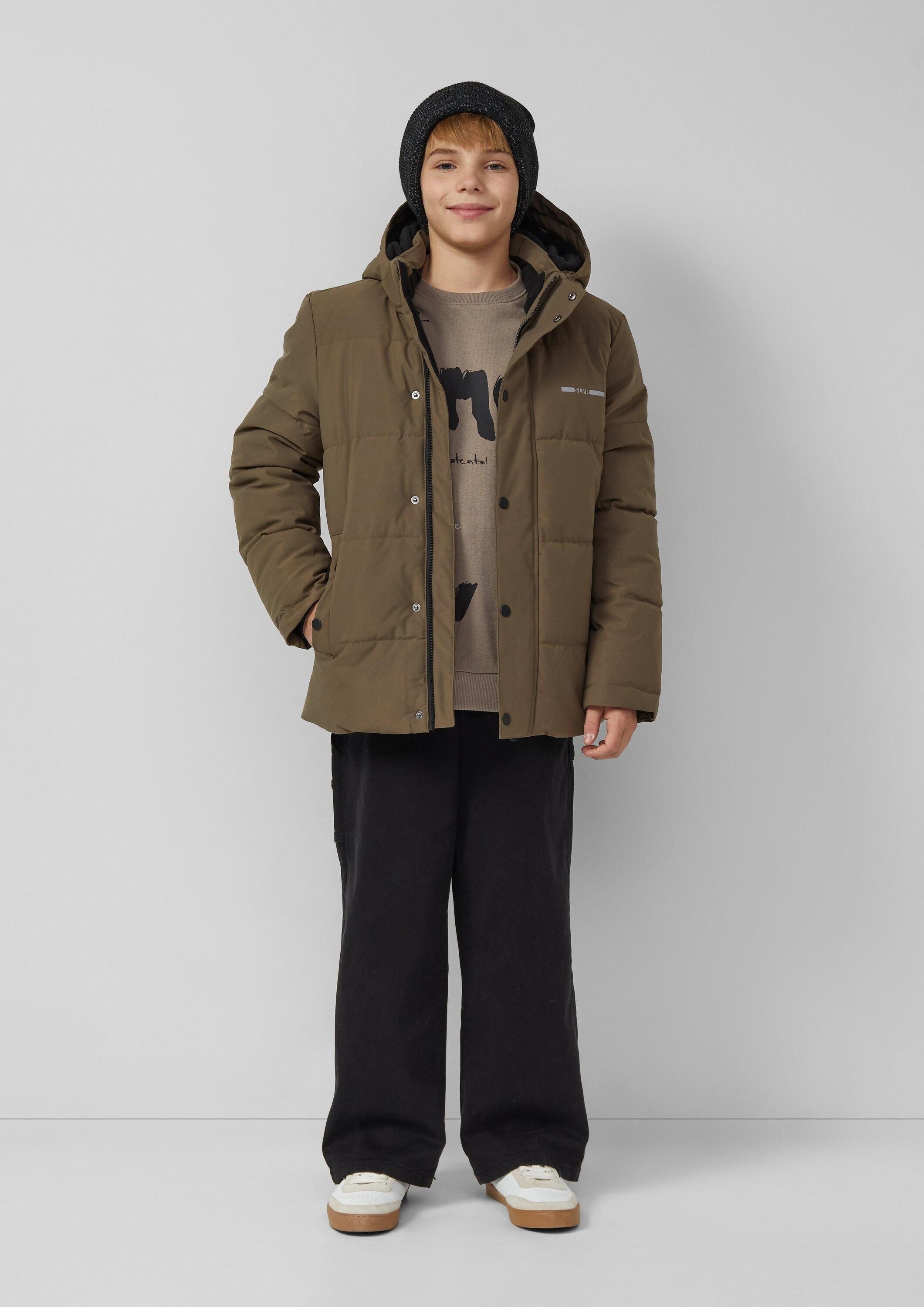 s.Oliver Strickmütze Mütze Unisex Strickmütze mit reflektierendem Garn
