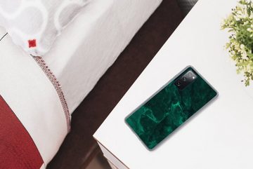 MuchoWow Handyhülle Marmor - Limone - Grün - Strukturiert - Marmoroptik, Phone Case, Handyhülle Samsung Galaxy S20 FE, Silikon, Schutzhülle