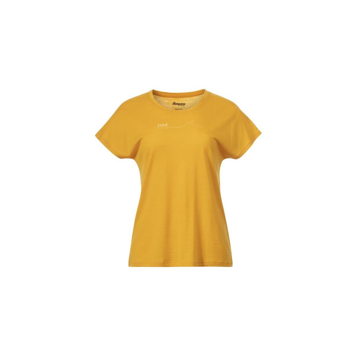 Bergans Kurzarmshirt Tind Crux Merino Tee Women Vielseitiges Damen-Shirt aus Merinowolle und Tencel, ideal für
