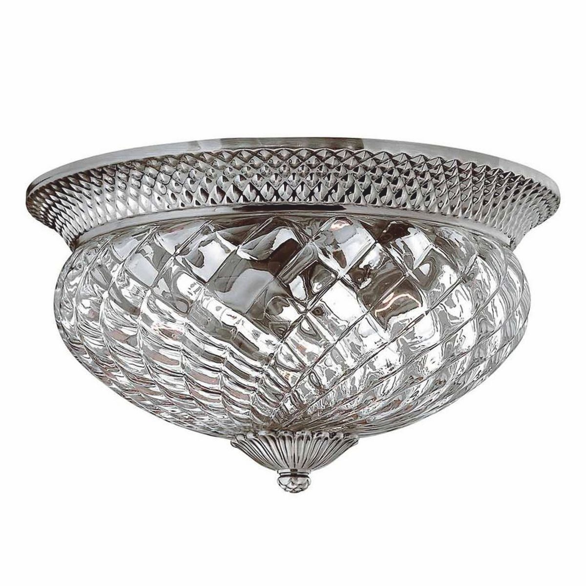Casa Padrino Deckenleuchte Casa Padrino Barock Kristall Deckenleuchte Antik Silber Ø 40,6 cm