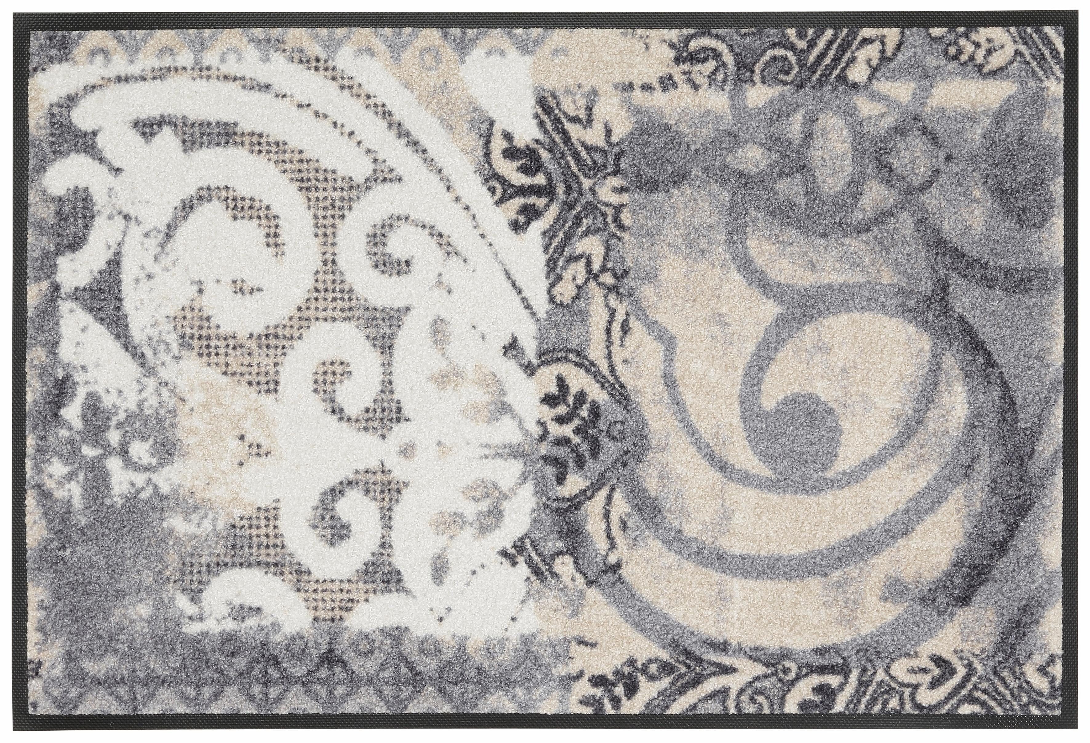 wash+dry by Kleen-Tex Fußmatte Arabesque, rechteckig, Höhe: 9 mm, Schmutzfa günstig online kaufen