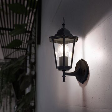 etc-shop Außen-Wandleuchte, Leuchtmittel nicht inklusive, Außenlampe Wand Wandleuchte Außen E27 Balkonlampe Außen Laterne