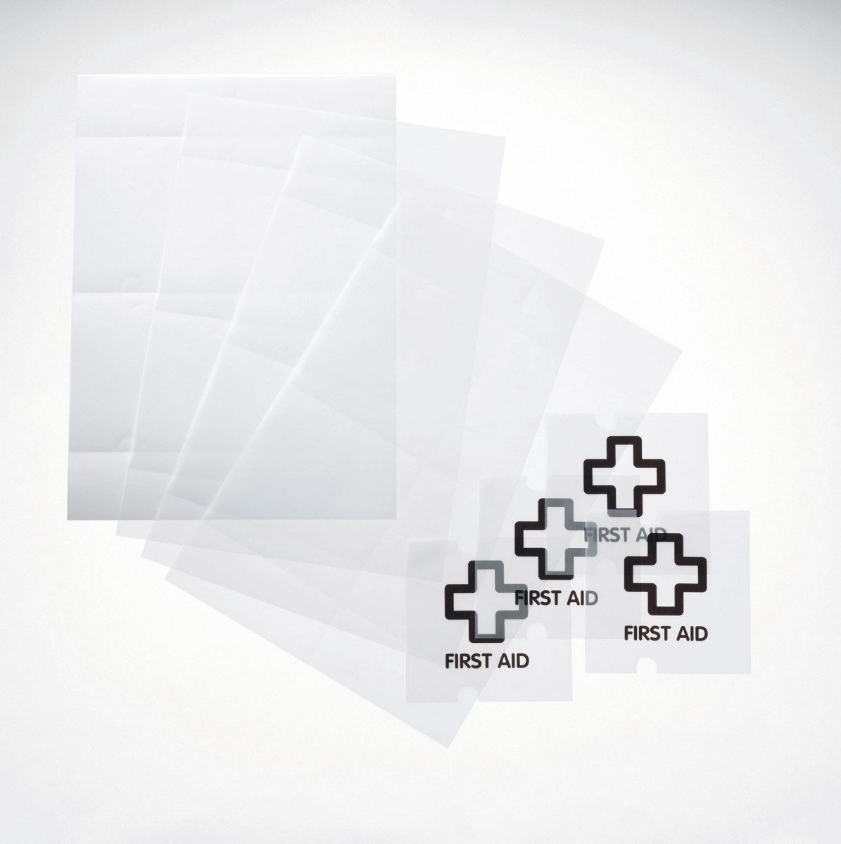 DURABLE Hinweisschild EDV-beschriftbare Folie Crystal Sign refill 105x105mm VE=10 Stück