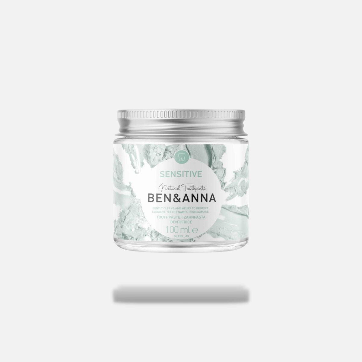 Ben & Anna Körperpflegemittel Vegane Naturkosmetik Zahnpasta im Glas - Sensitive