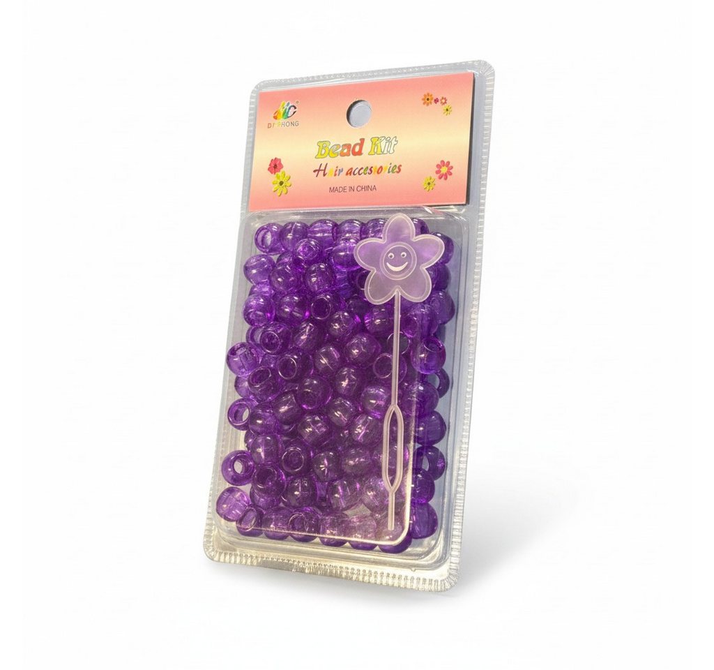 HC Haarspange Haarperlen 100 Stück – Bunte Flechtperlen für Braids & Dreadlocks