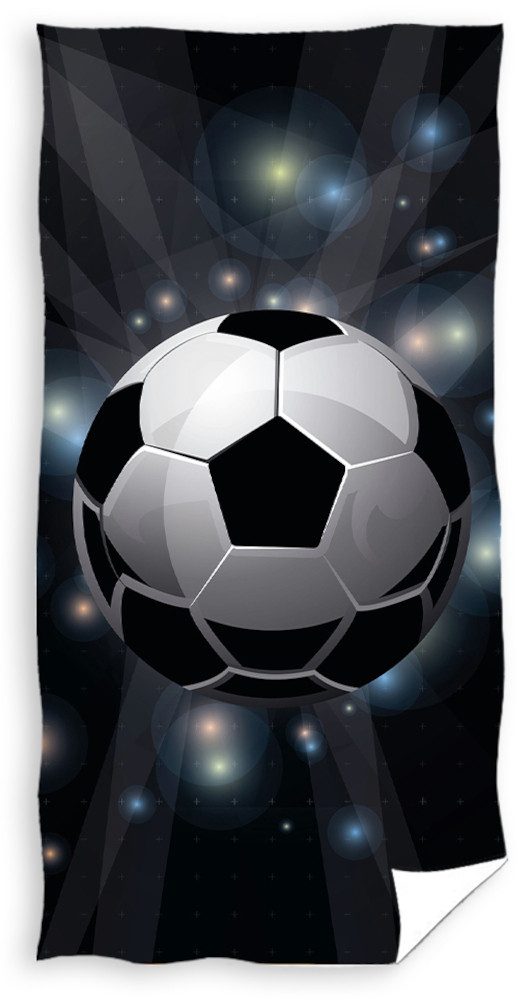 Carbotex Strandtuch Fußball Badetuch Handtuch Strandtuch 70 x 140 cm