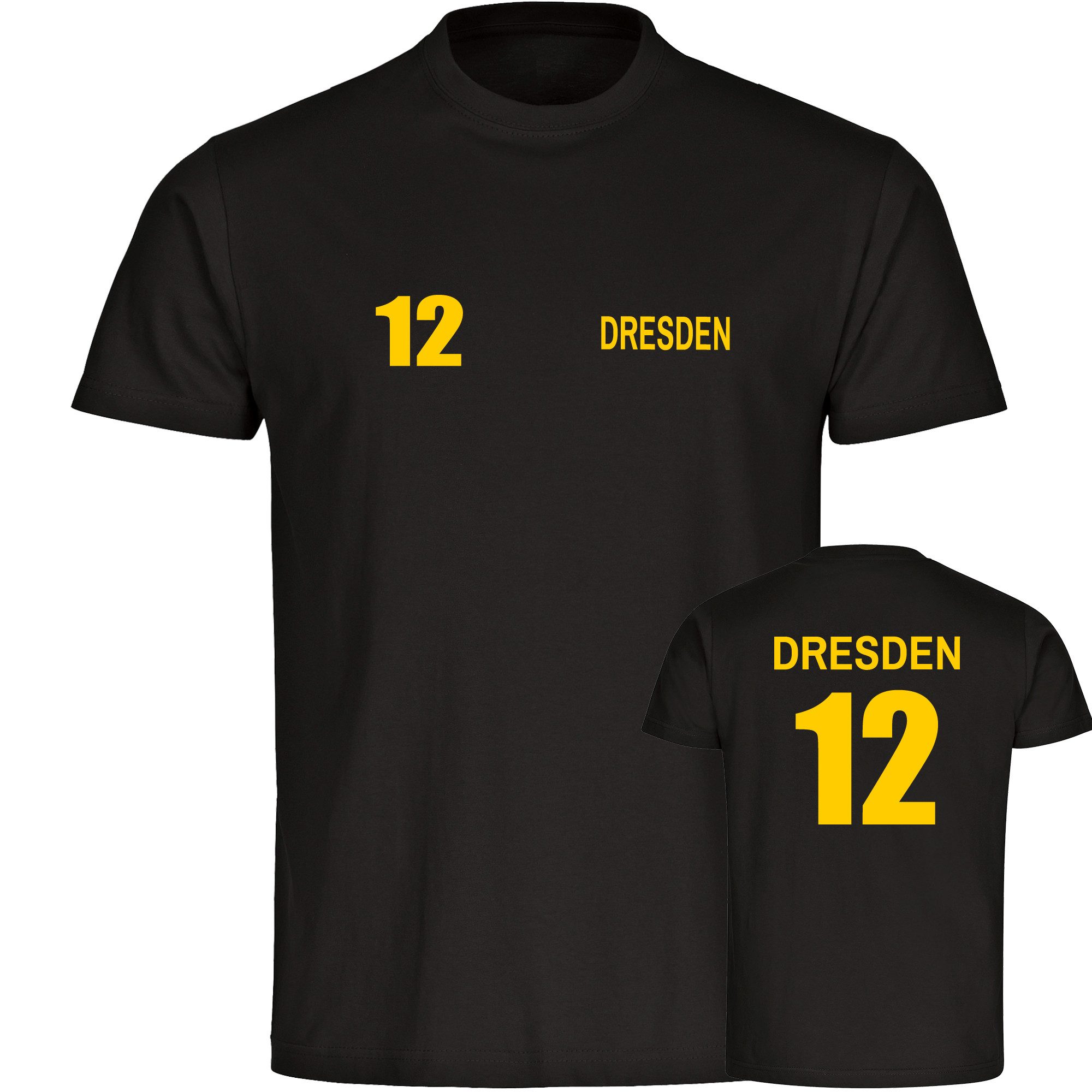 T-Shirt Herren Dresden - Trikot Nummer 12 - Männer