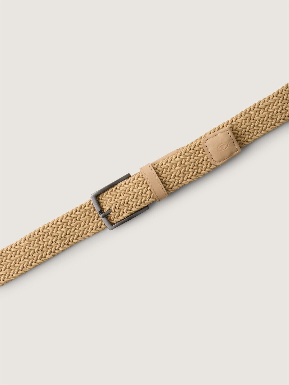 TOM TAILOR Flechtgürtel Belts TTJAMIE Elastischer Flechtgürtel mit eckiger Dornschließe