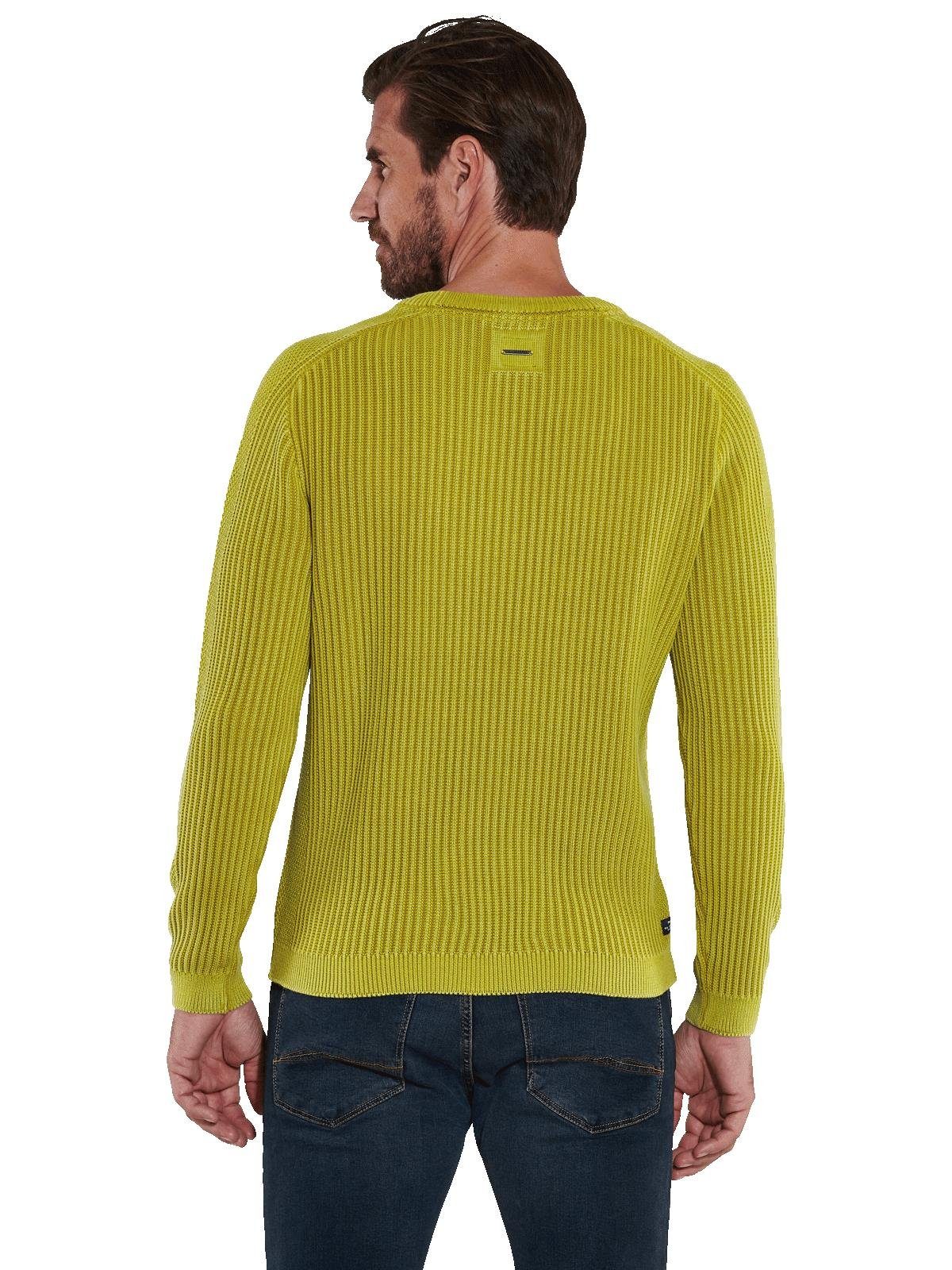 Engbers Rundhalspullover Herren Pullover uni, Hellgelb