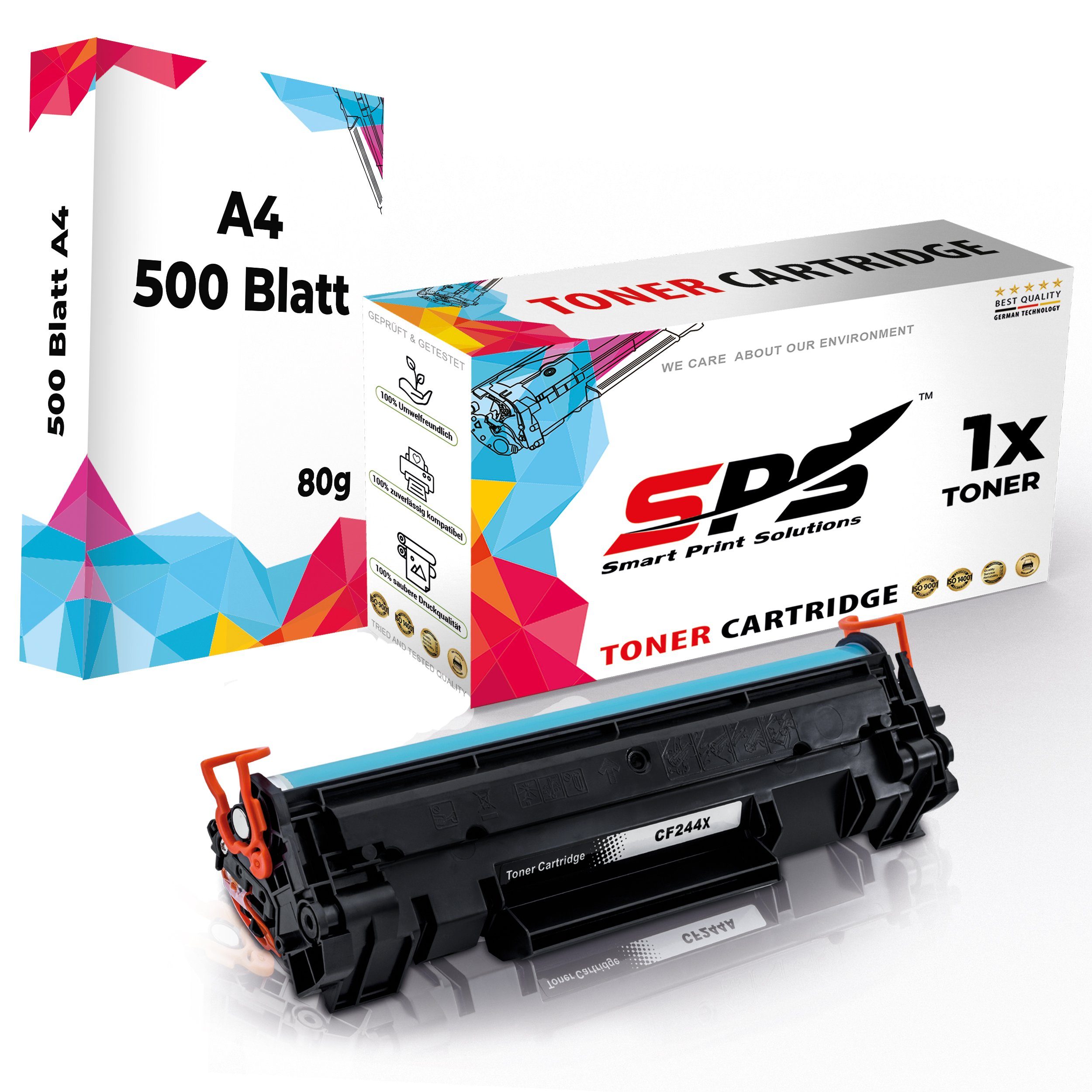 SPS Tonerkartusche Kompatibel für HP Laserjet Pro M17A 44A CF244A, (1er Pack + A4 Papier)