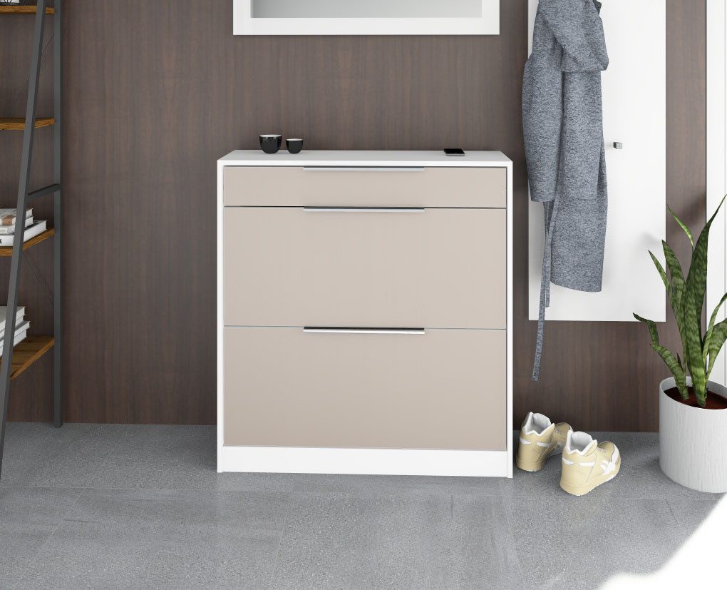 borchardt Möbel Schuhschrank Oliva Stehende Montage, Wandmontage & Glasböden unter Mehr aus der Serie