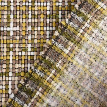 SCHÖNER LEBEN. Stoff Bezugsstoff Möbelstoff Polsterstoff Mosaico grün gelb 140cm breit