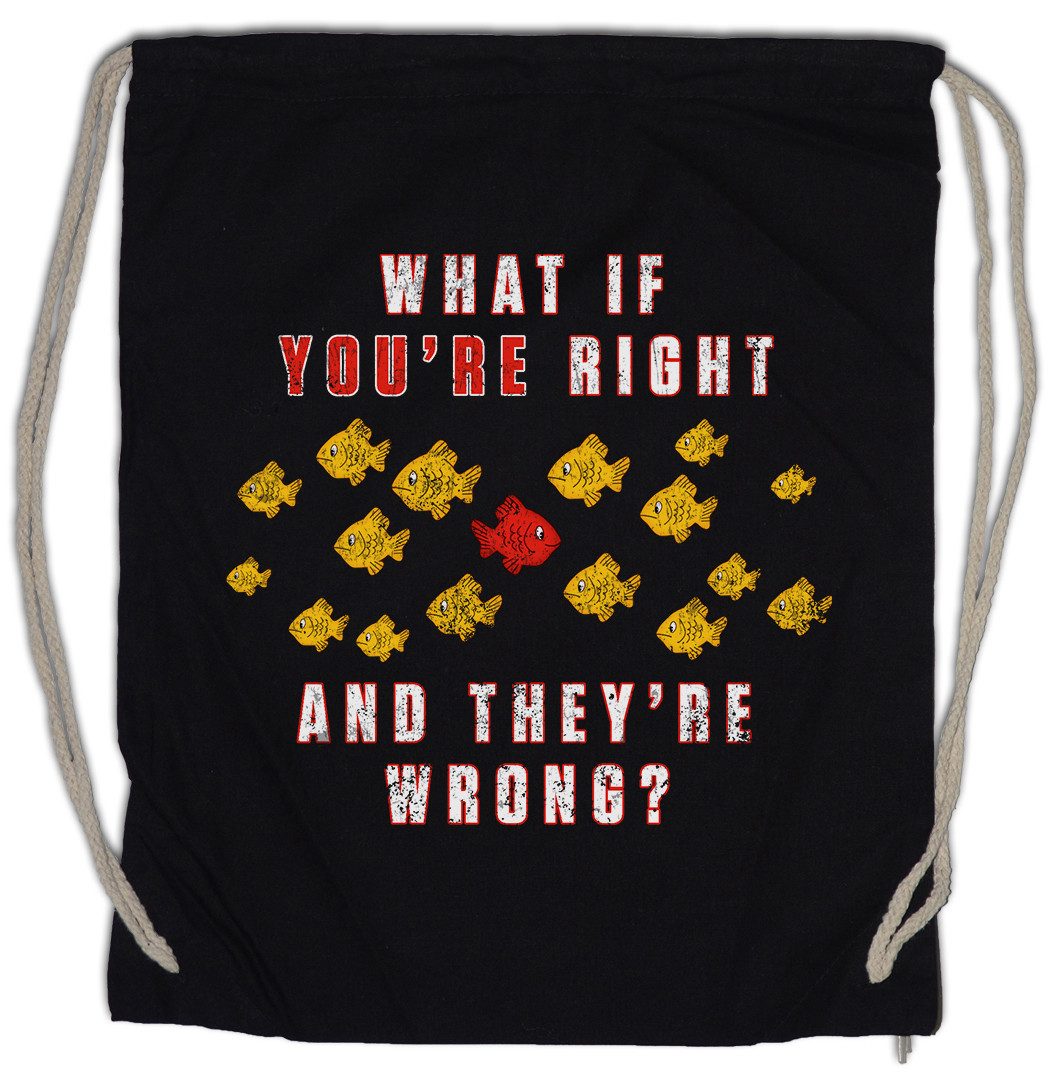 Urban Backwoods Turnbeutel What If You're Right And They're Wrong Turnbeutel Movie Fargo Shirt (1-tlg), Coen Tv Movie Fargo