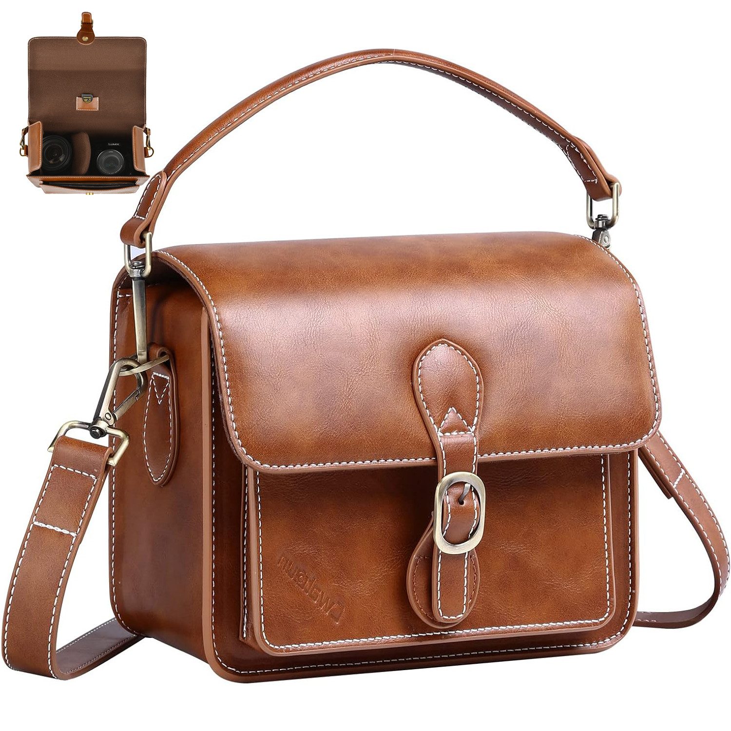 Kameratasche Foto-Tasche Umhängetasche stoßfest & wasserdicht Retro