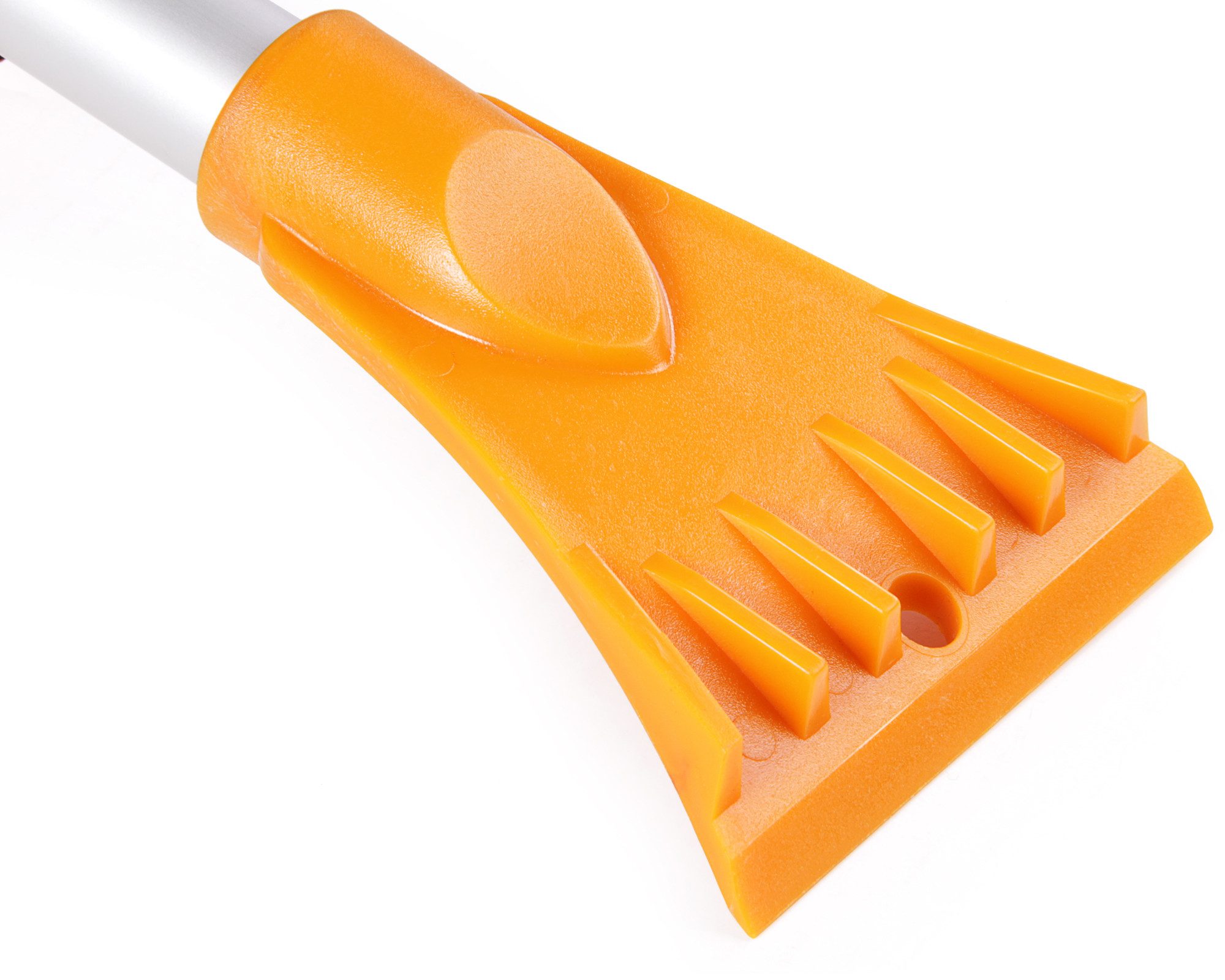 ONDIS24 Ice Scraper Telescopic Snow Brush with Soft Grip Aluminum Handle Car Extendable 77-107 cm