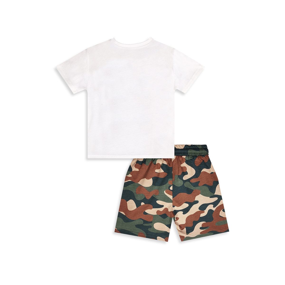 Denokids T-Shirt Camp Interactive T-shirt & Shorts Jungen (1-tlg) Outfit-Set, Bekleidungsset, Kombi-Set, 2er-Set, Mini Set