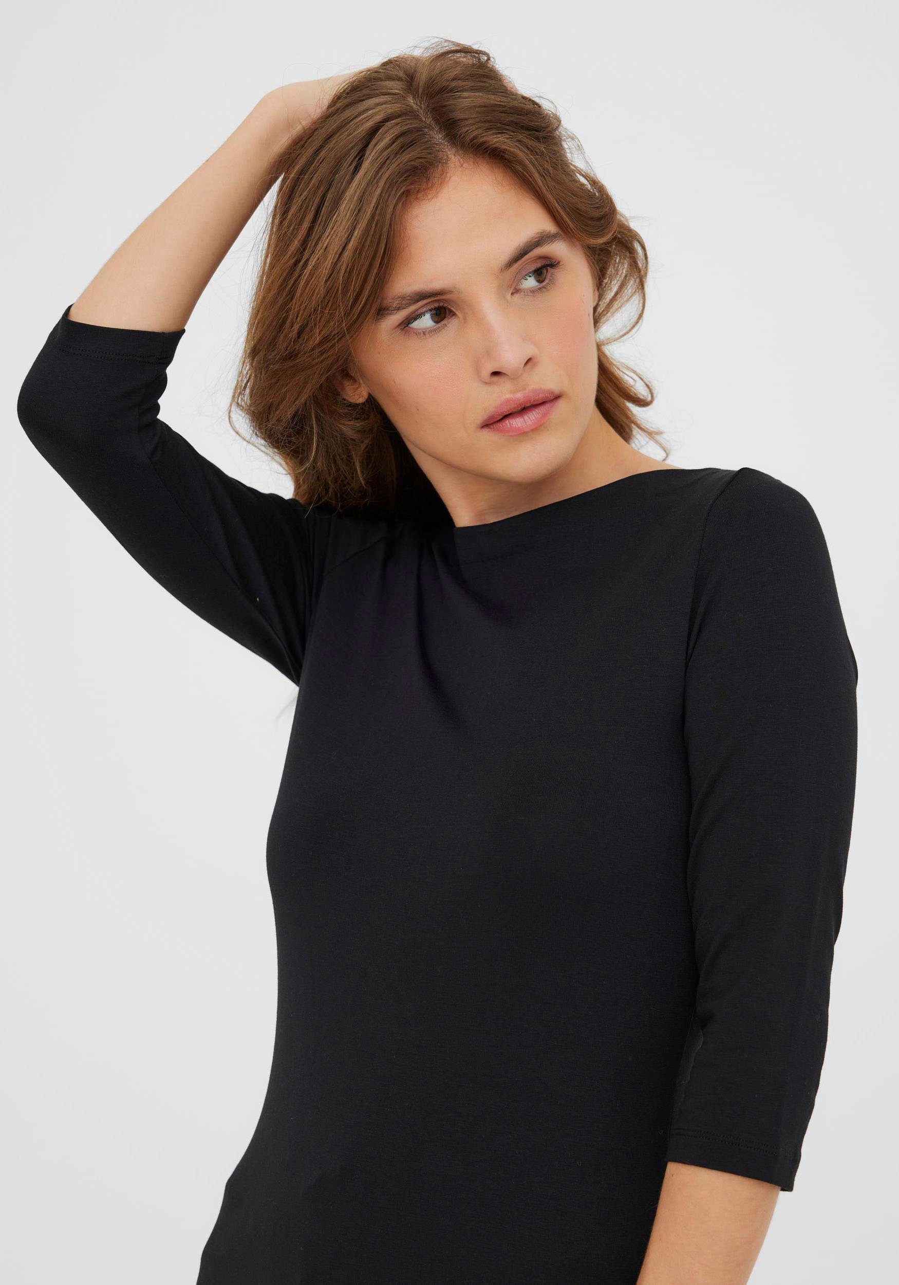 Vero Moda 3/4-Arm-Shirt VMPANDA black TOP 3/4 JRS MODAL NOOS