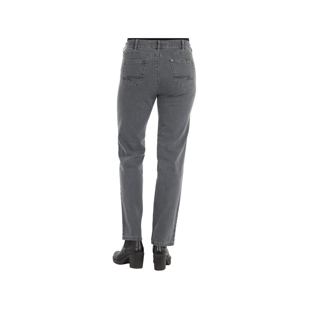 grau 5-Pocket-Jeans dunkelgrau Zerres regular (1-tlg)