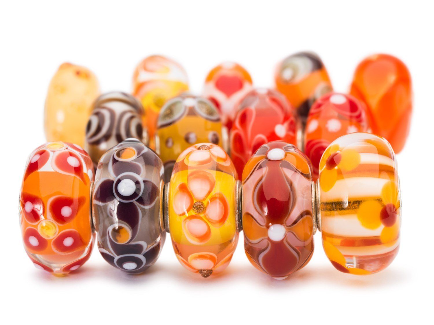Trollbeads Bead Art to Go Überraschungsbead gelb/orange/braun, TGLBE-20073