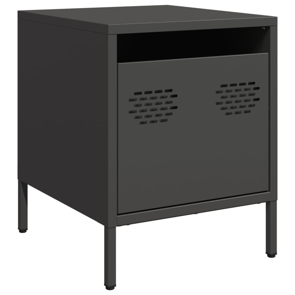 vidaXL Nachttisch Nachttisch Schwarz 35x39x43,5 cm günstig online kaufen