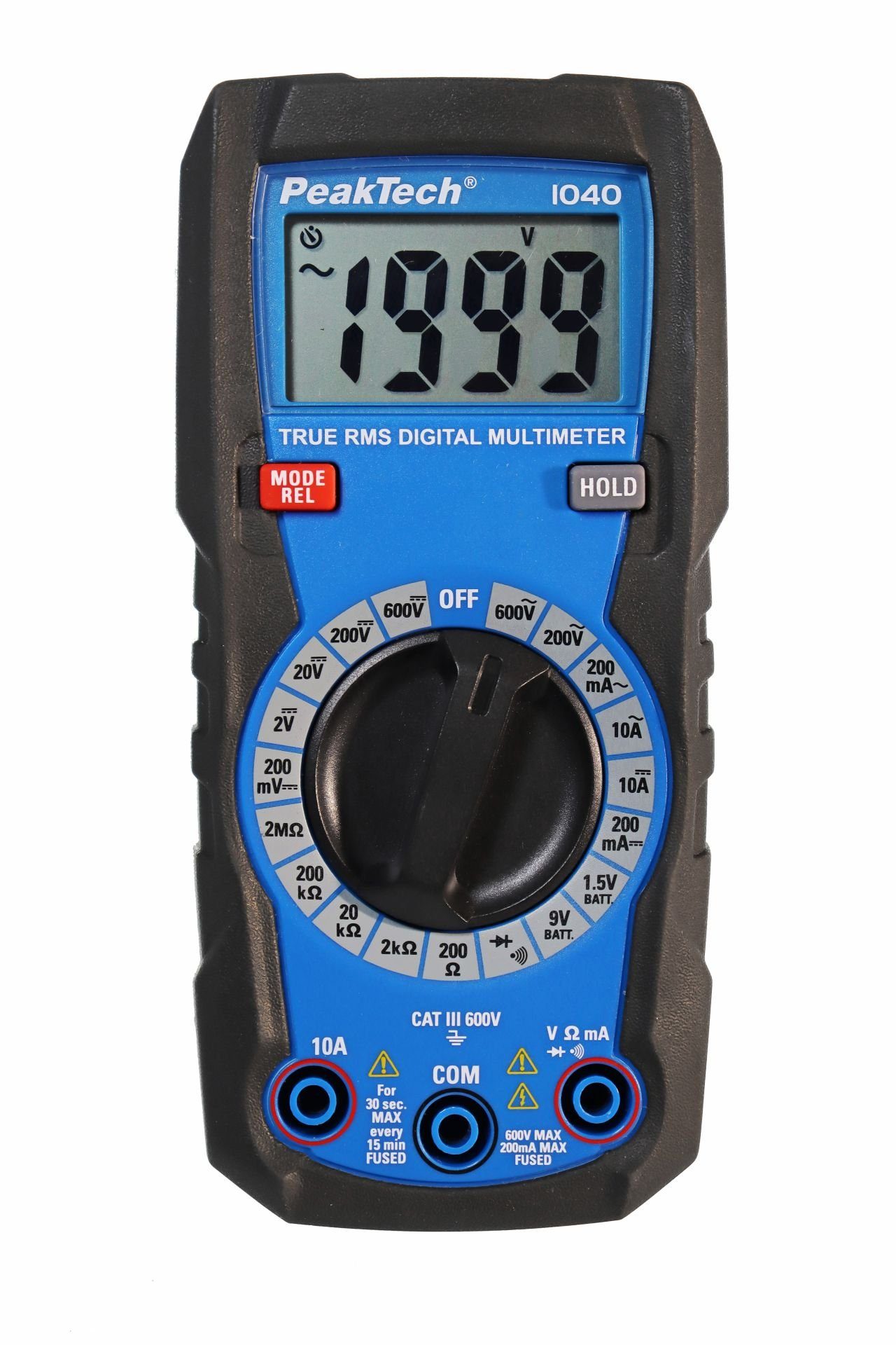 PeakTech Multimeter PeakTech 1040: Mini TrueRMS Digital Multimeter 2000 Counts