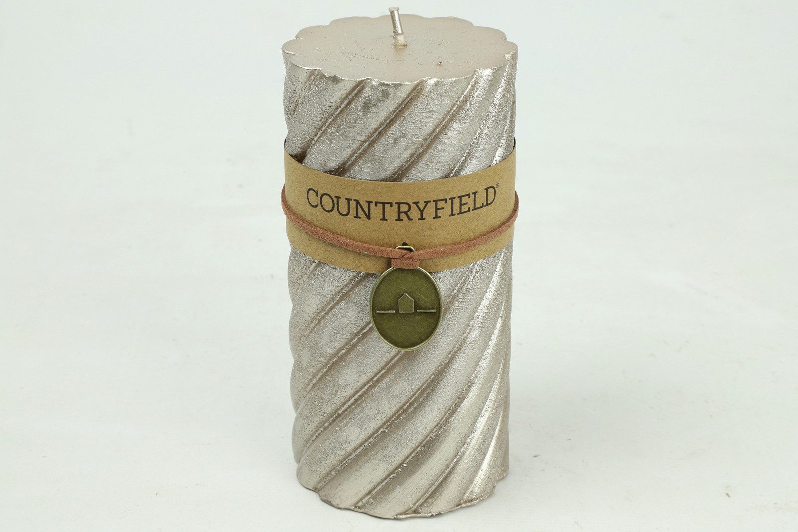 Duftkerze Kerze Spirale Tonnie L metallic silber 14cm