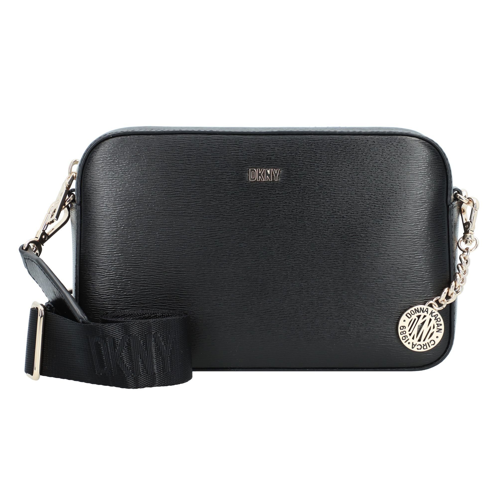 DKNY Umhängetasche Bryant, Leder blk-gold