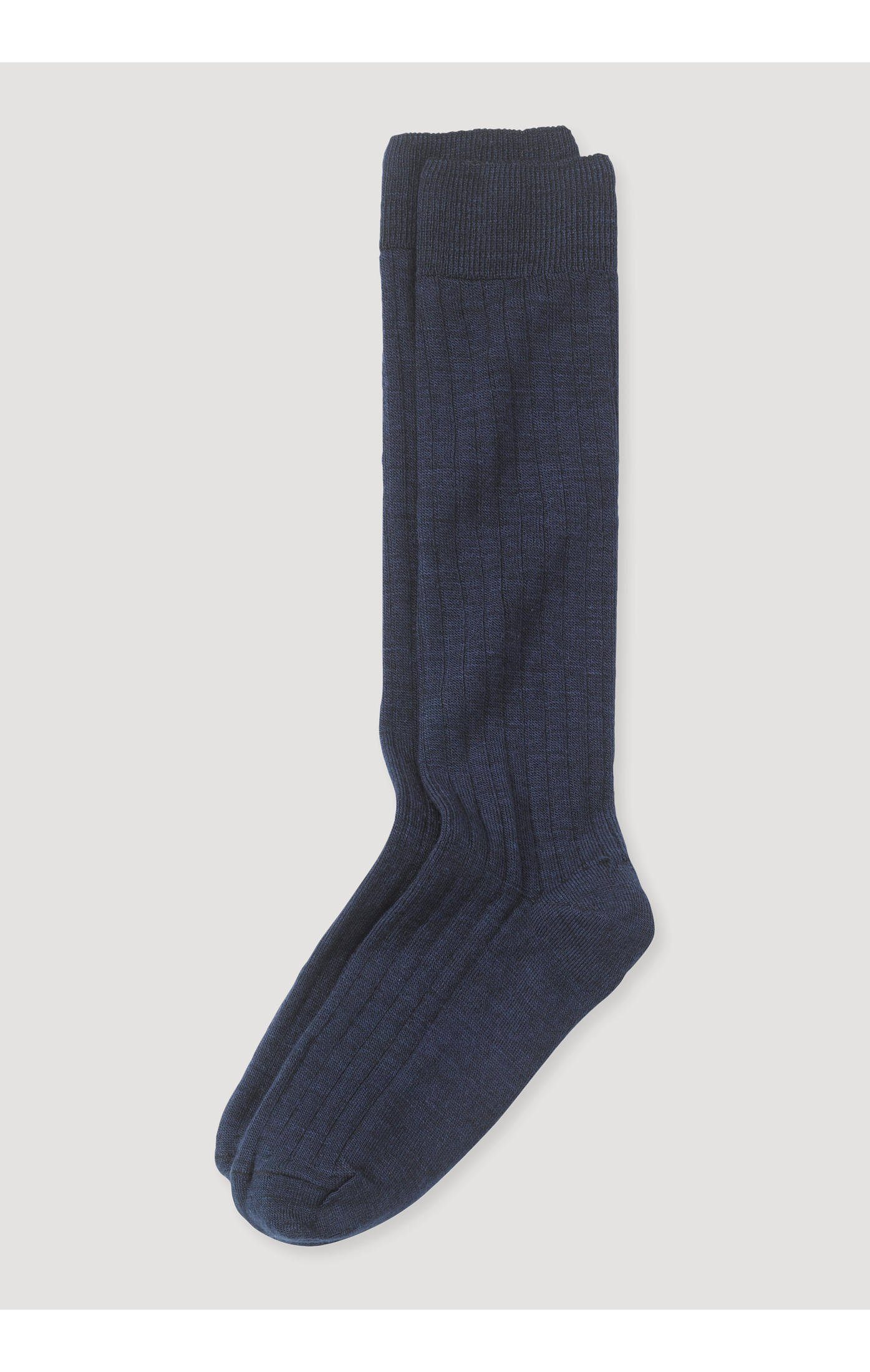 Hessnatur Socken Bio-Baumwolle aus (1-Paar) mit Bio-Merinowolle marine