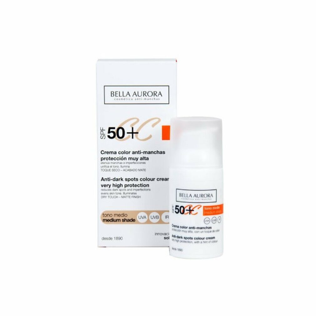 Bella Aurora CC-Creme CC CREAM anti-manchas tono medio SPF50+ 30ml