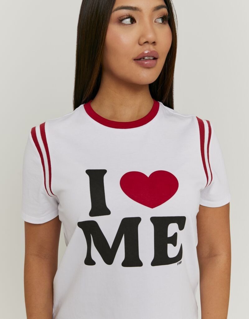 Tally Weijl T-Shirt STSCOORCUN2 Baumwolle, Statement-Shirt mit Rundhals-Ausschnitt und Druck