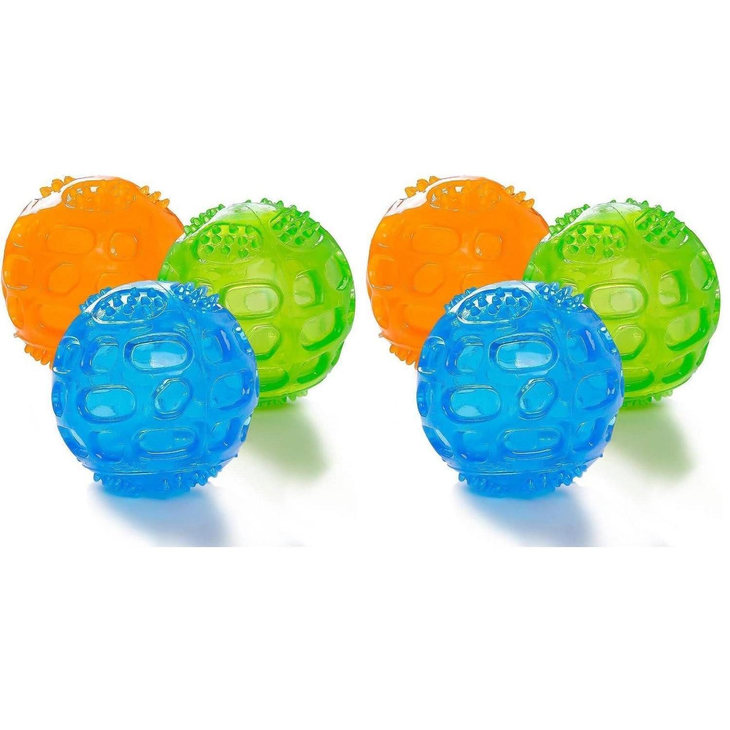 LuxusKollektion Spielball Hundespielzeug Quietschball Naturkautschuk 7.5cm 3er-Pack (2-St)