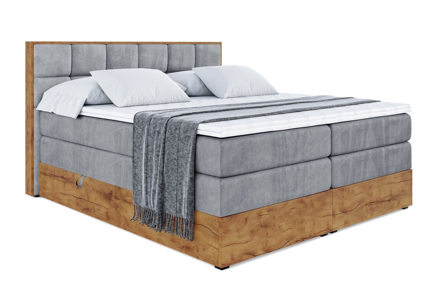 ALTDECOR Boxspringbett LOLLI2 KING (Multipocket-Matratze H4, günstig online kaufen