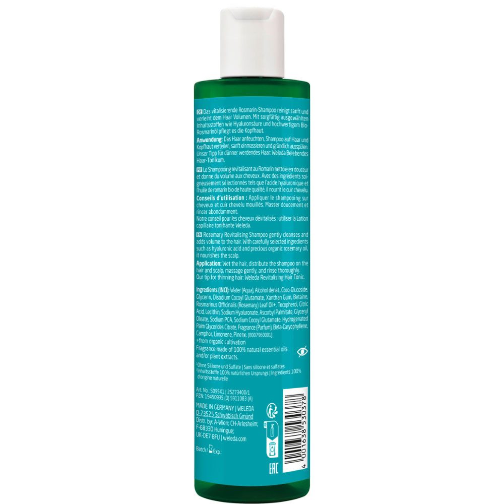 WELEDA Haarshampoo Rosmarin Revitalising Shampoo, 250 ml
