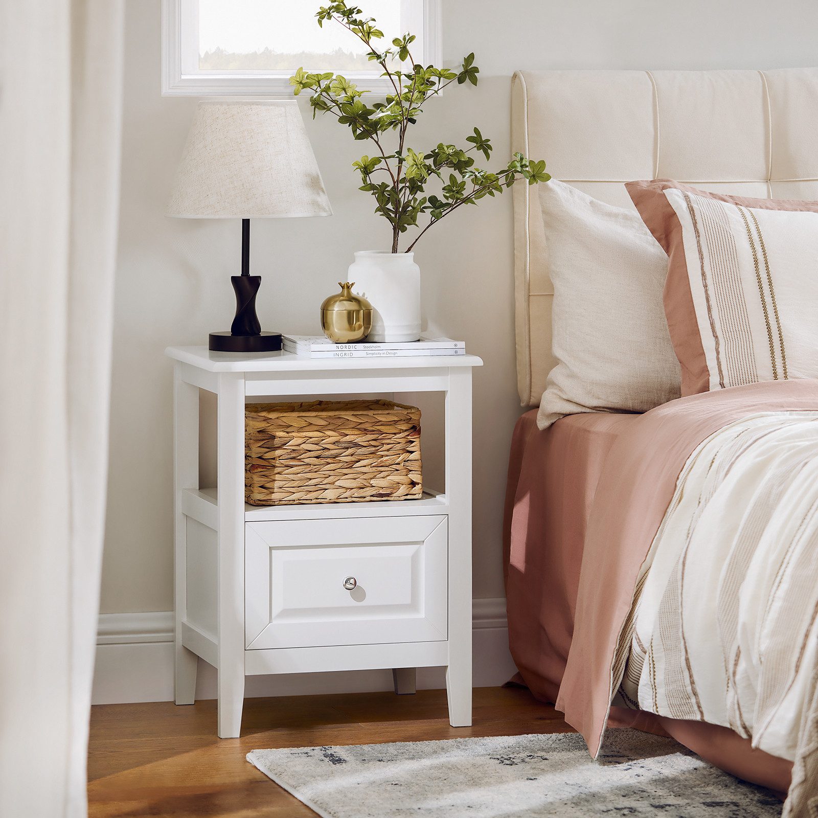 SoBuy Nachttisch FBT131, Beistelltisch schmal Sofatisch Telefontisch Nachts günstig online kaufen