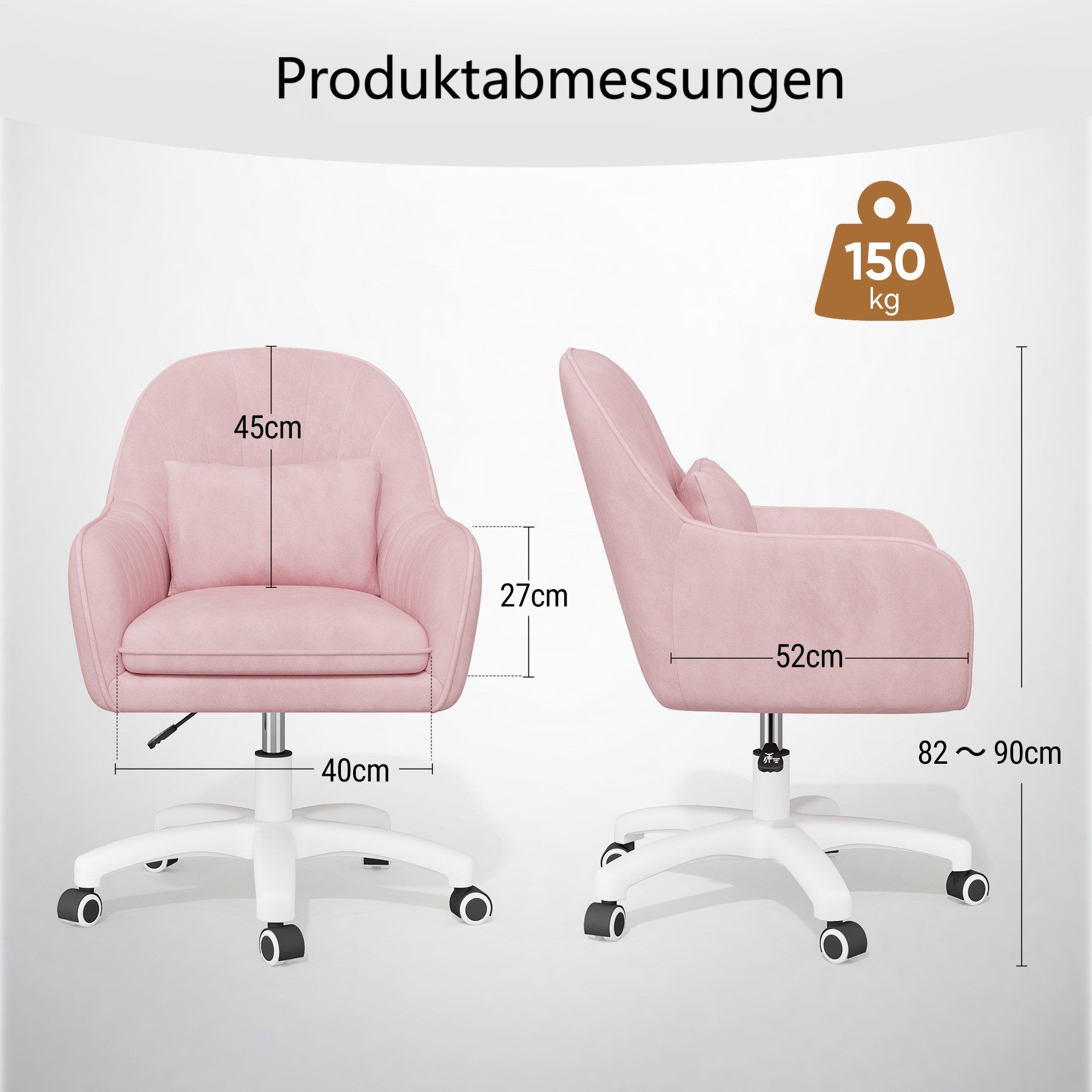 HawthyHome Bürostuhl Ergonomischer Homeoffice-Stuhl, 360° Drehbar günstig online kaufen