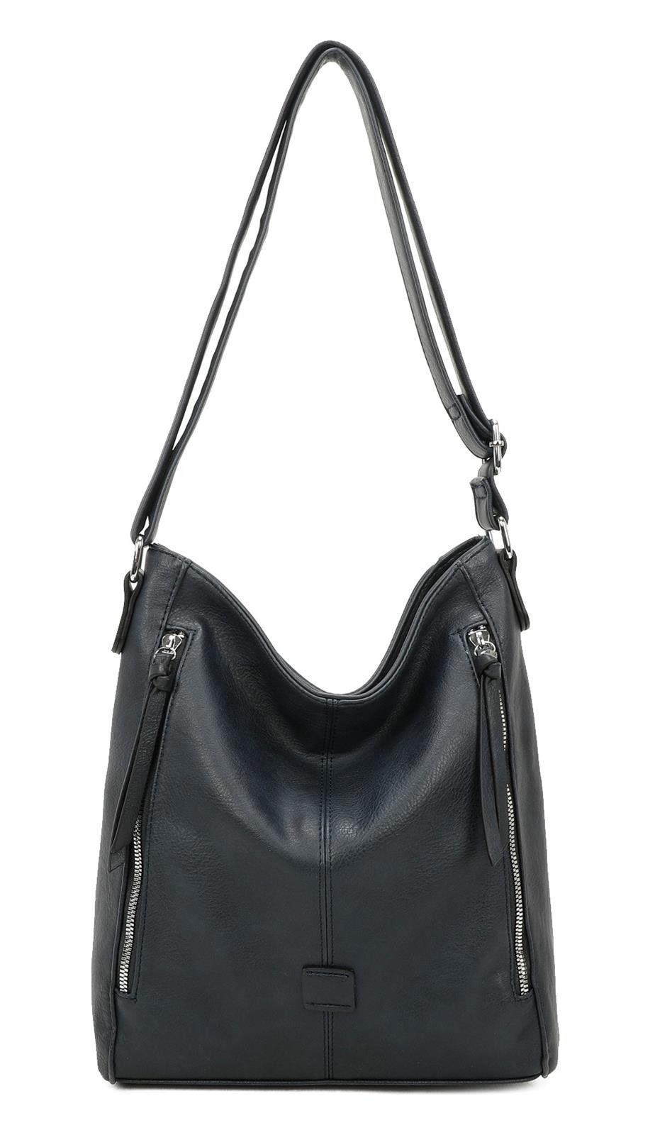 ITALYSHOP24 Schultertasche Damen Tasche Shopper Crossbody CrossOver Bodybag günstig online kaufen