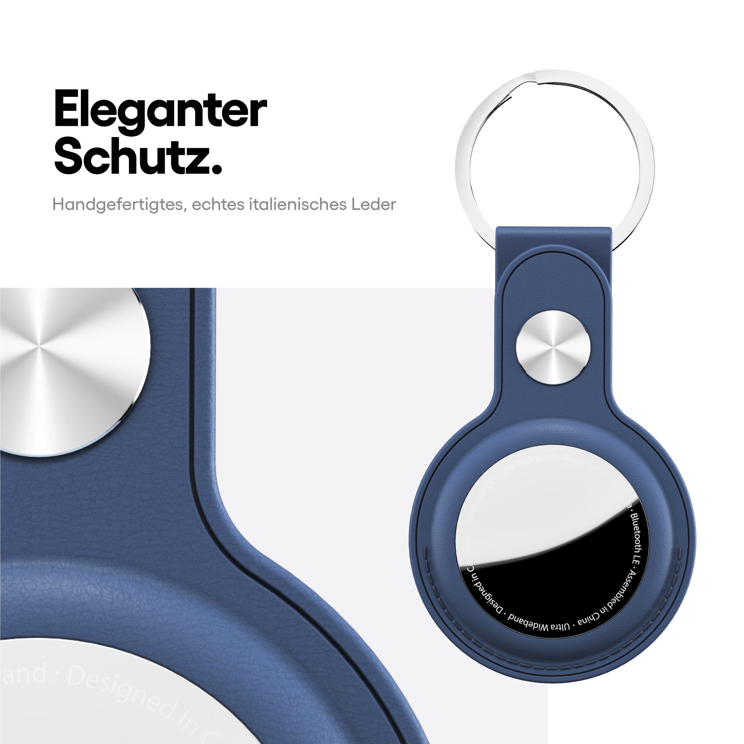 KeyBudz Schlüsselanhänger AirTag Schlüsselanhänger aus Leder