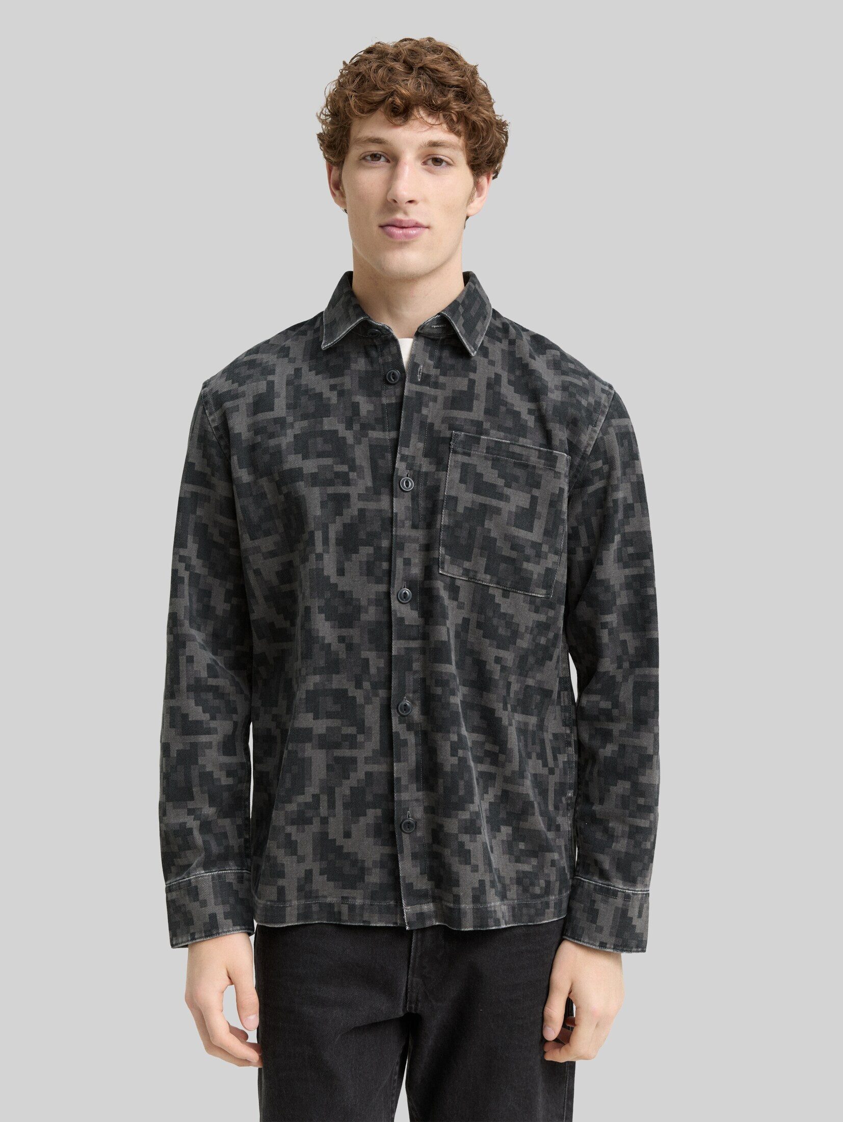 TOM TAILOR Denim Langarmhemd Blusen & Shirts Overshirt mit Brusttasche