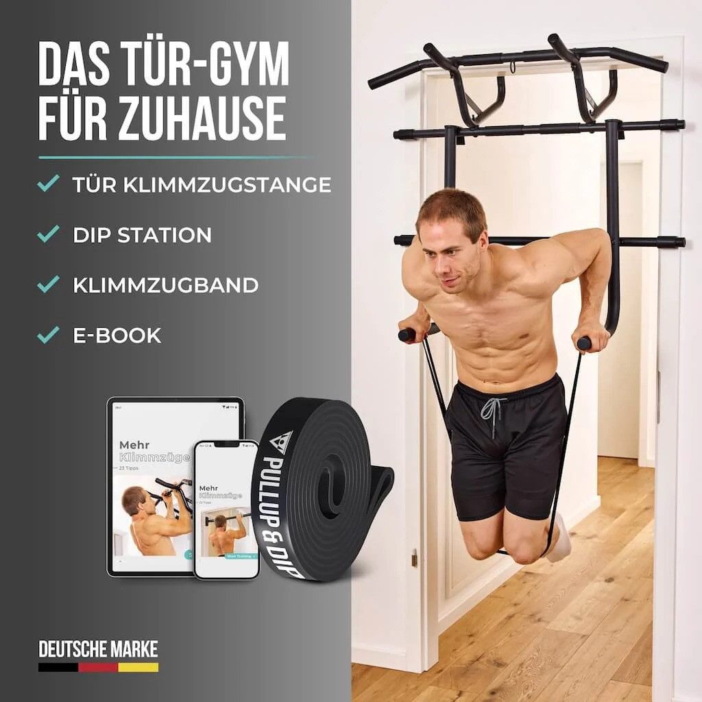 Pullup & Dip Klimmzugstange Tür Klimmzugstange Dip Station – Bild 2 von 5