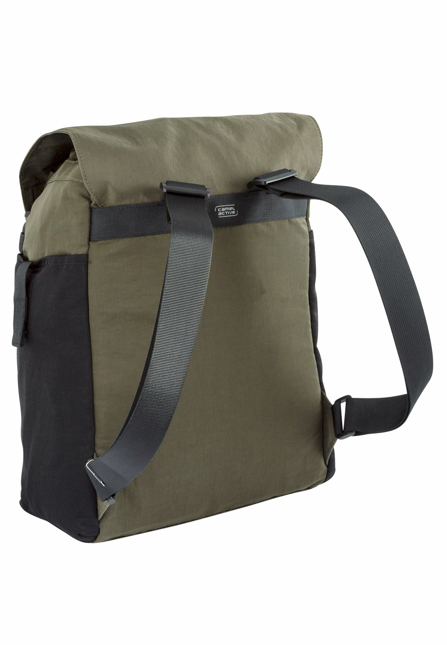 camel active Freizeitrucksack Rucksack aus Nylon mit abnehmbarer Vordertasche, Markenlabel