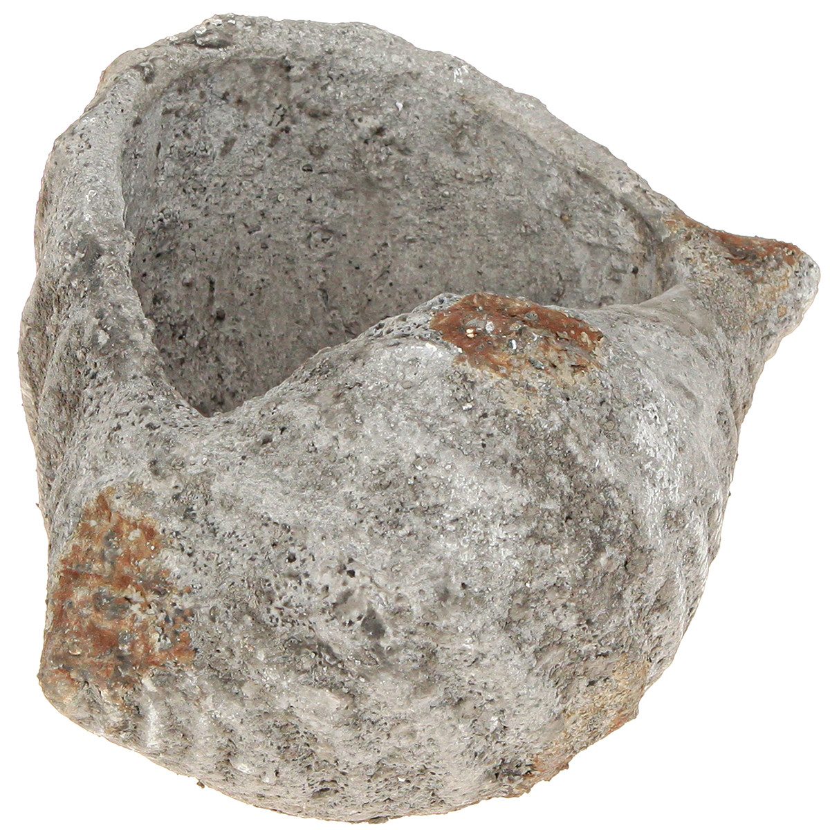Dekofigur Blumentopf Muschel Grau Steinoptik Vintage Maritim 22×18×13cm Deko
