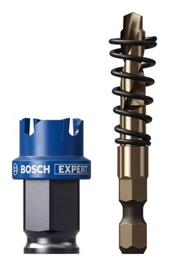 BOSCH Lochsäge Expert Sheet Metal Lochsägen, Ø 22 mm, Expert Sheet Metal, 22 x 5 mm für Dreh- und Schlagbohrer